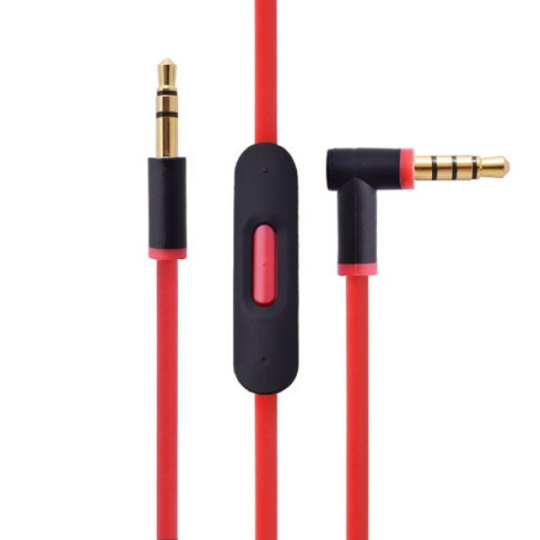 Kabel Headphone Beats Aux V2 dengan Kontrol Panggilan, Kompatibel dengan Headphone Dr. Dre Beats, dengan Mikrofon